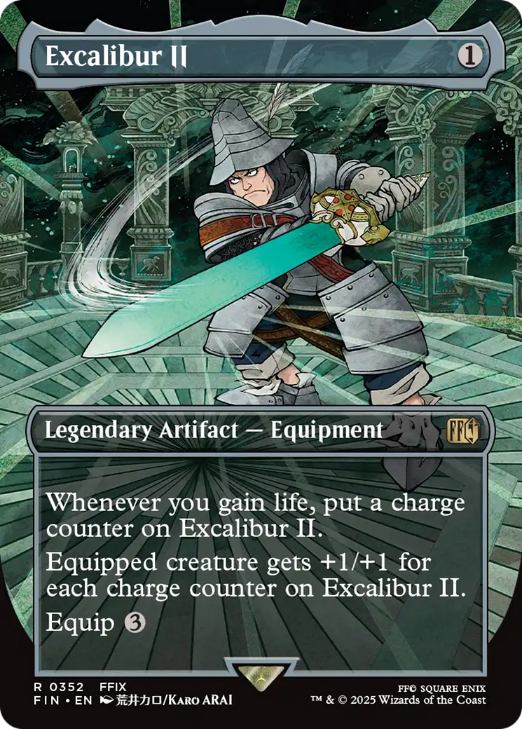 Excalibur II (Borderless) (FIN-352) - FINAL FANTASY (Borderless) Foil