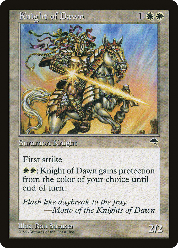 Knight of Dawn (TMP-026) - Tempest