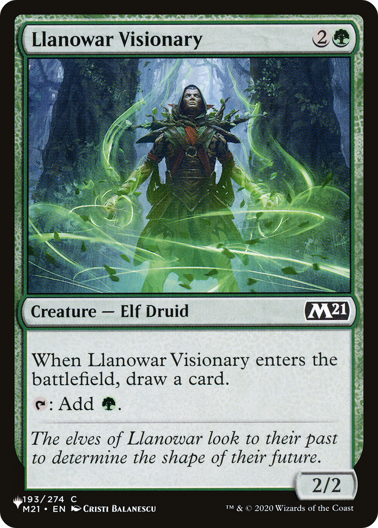 Llanowar Visionary (LIST-193/274) - The List