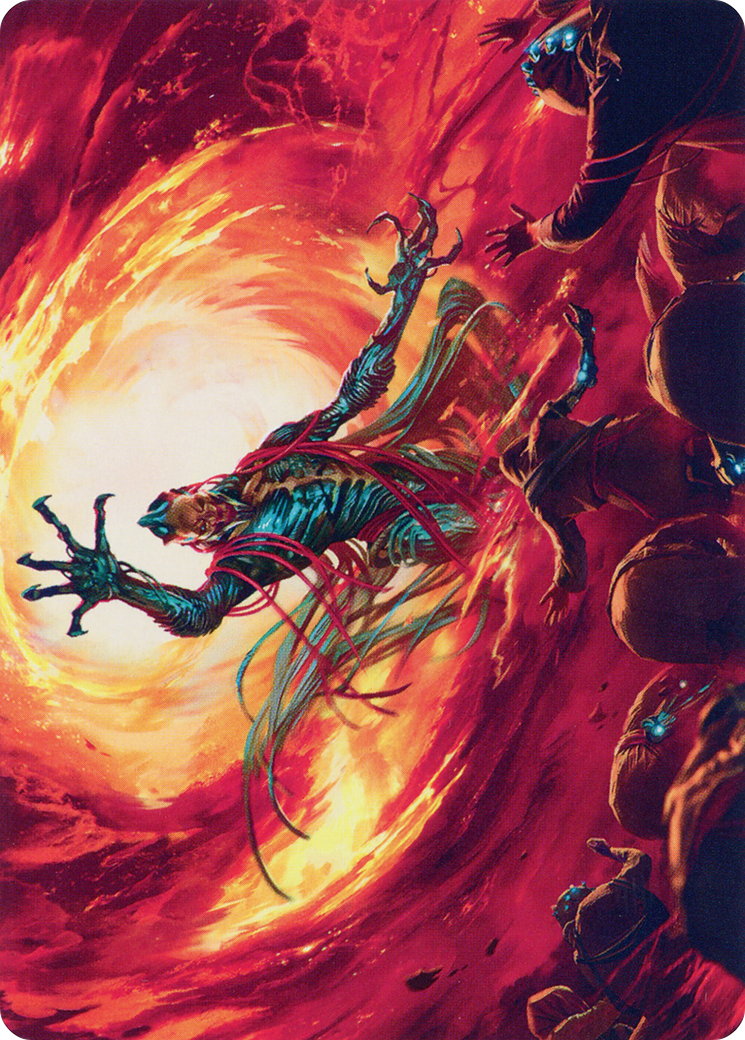 Gix, Yawgmoth Praetor // Gix, Yawgmoth Praetor (ABRO-016) - The Brothers' War Art Series (Borderless)