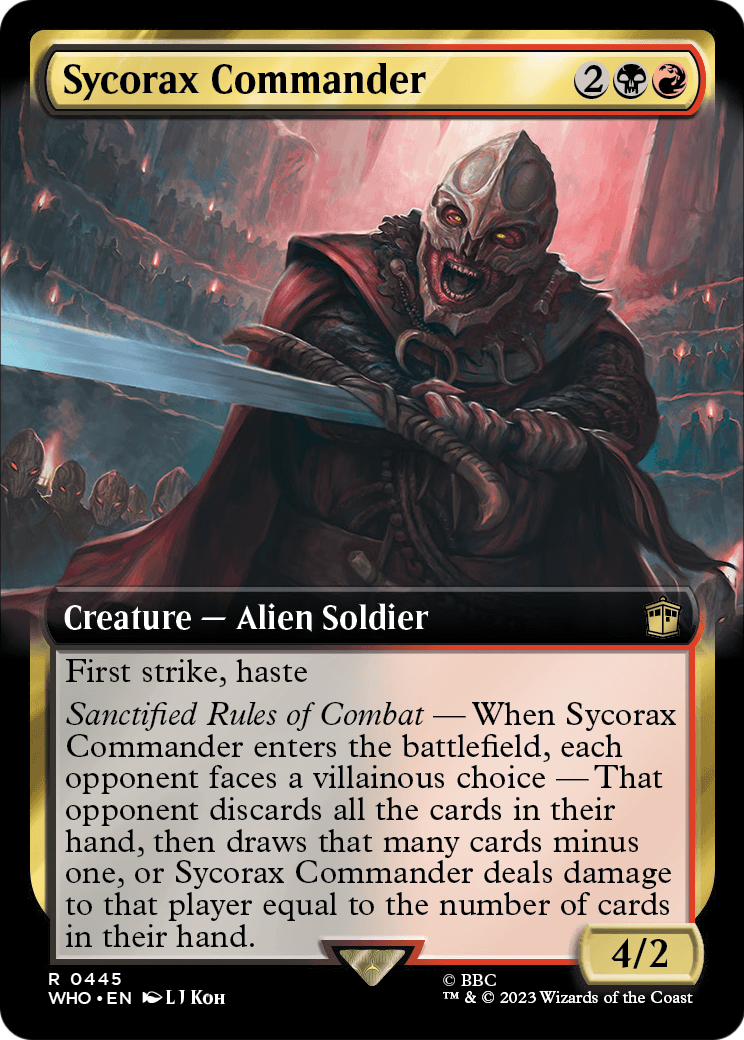 Sycorax Commander (Extended Art) (WHO-445) - Doctor Who: (Extended Art)