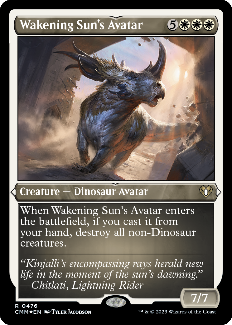 Wakening Sun's Avatar (CMM-476) - Commander Masters Etched Foil