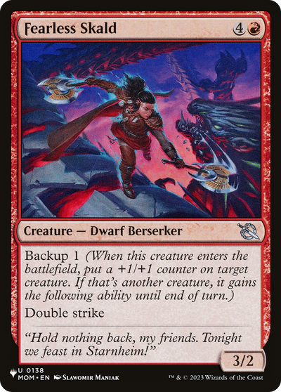 Fearless Skald (LIST-0138) - The List