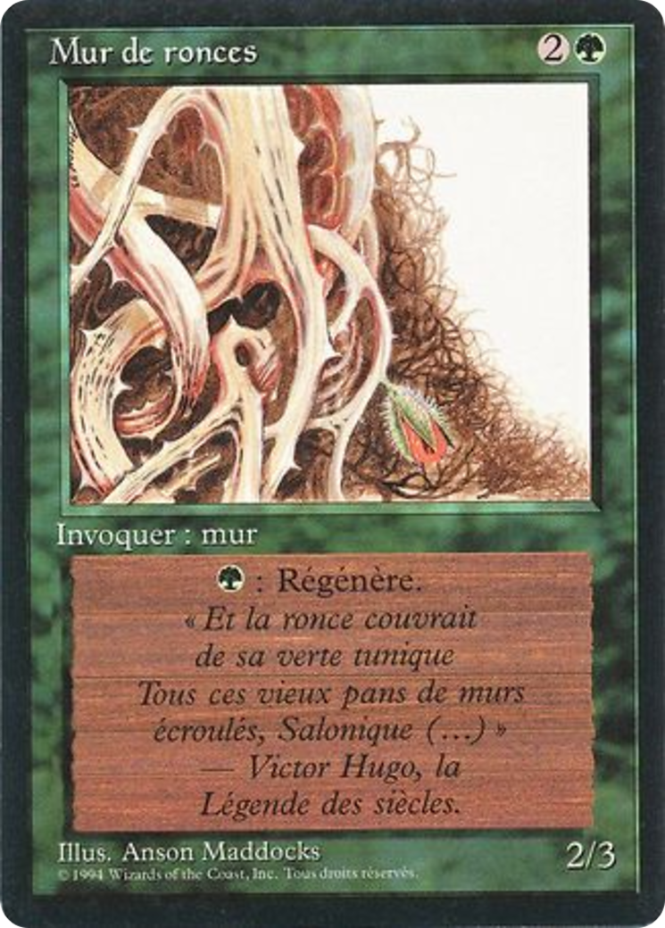 Wall of Brambles (FBB-) - Foreign Black Border