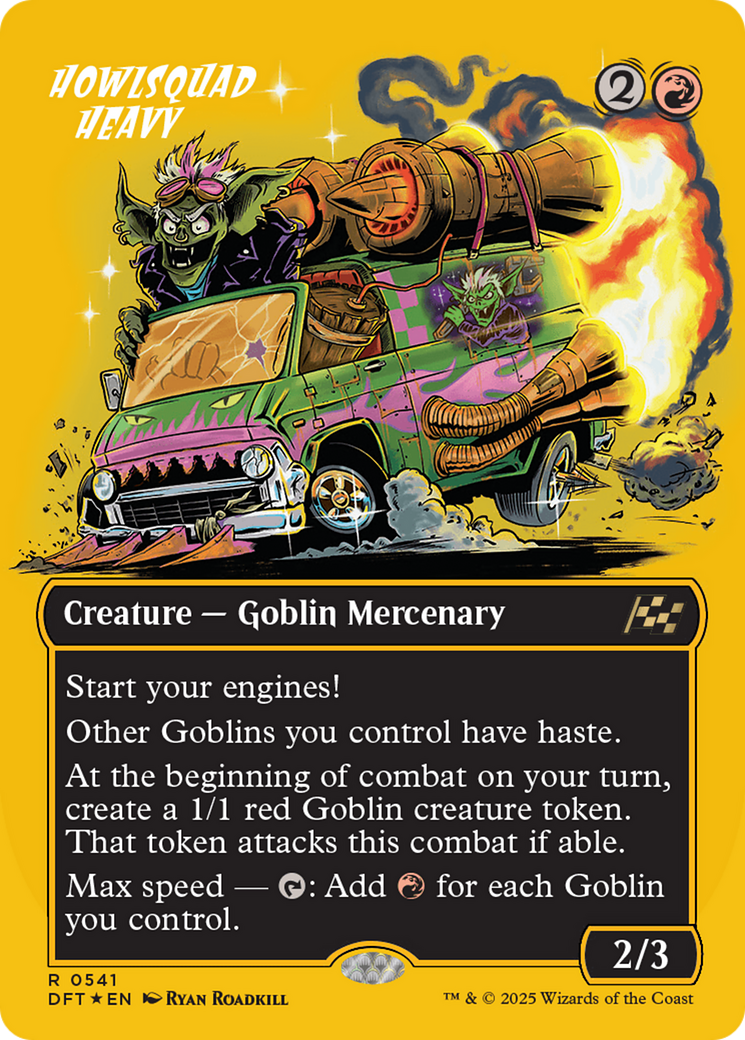 Howlsquad Heavy (Borderless) (First-Place Foil) (DFT-541) - Aetherdrift (Borderless) Foil