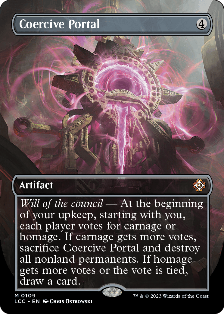 Coercive Portal (Borderless) (LCC-109) - The Lost Caverns of Ixalan Commander (Borderless)