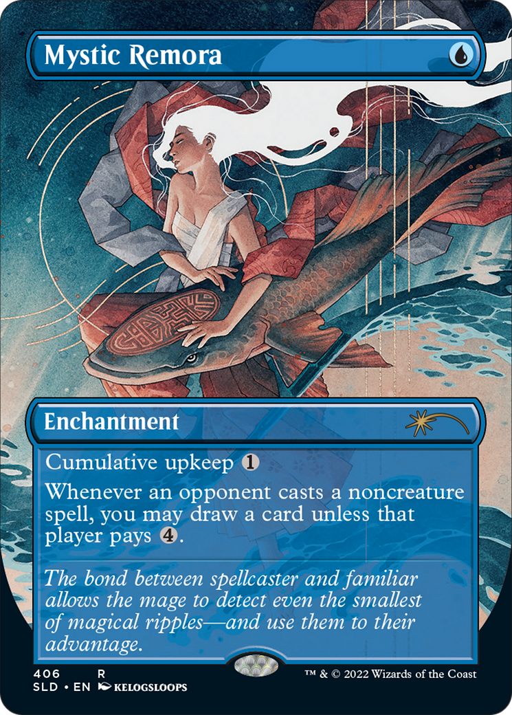 Mystic Remora (Borderless) (SLD-406) - Secret Lair Drop (Borderless) Foil