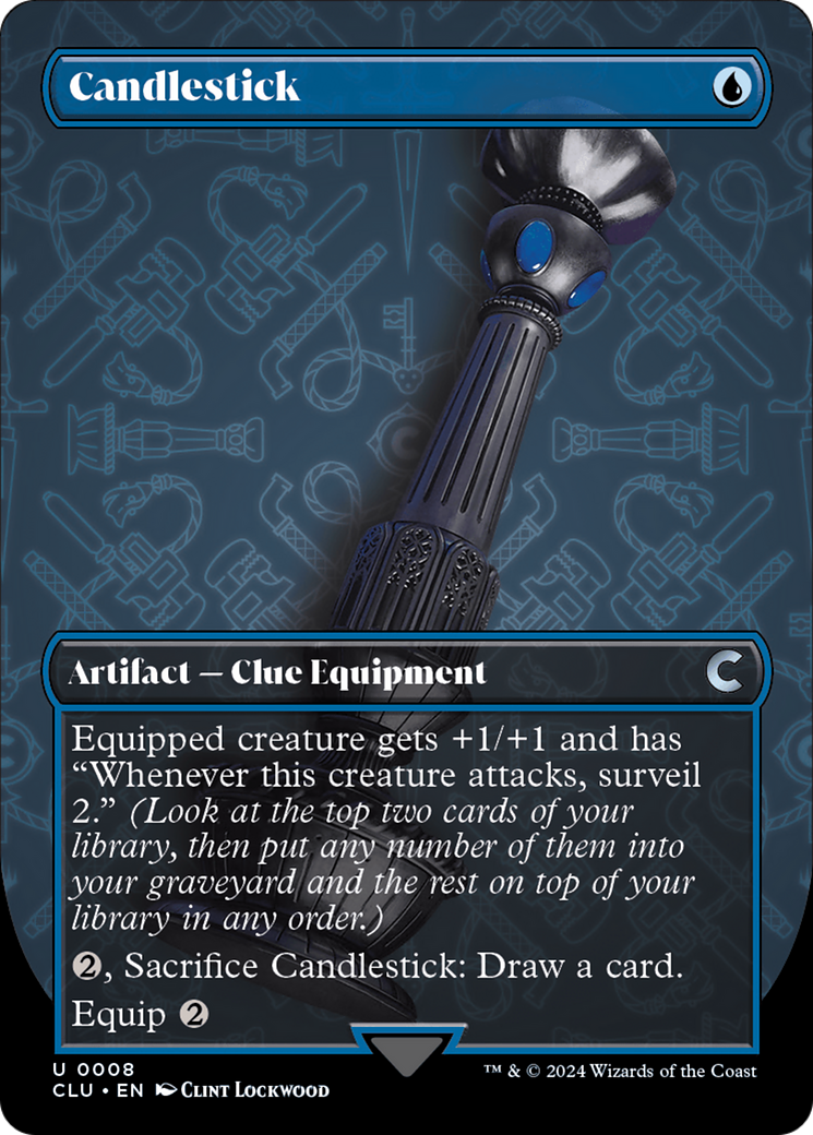Candlestick (Borderless) (CLU-008) - Ravnica: Clue Edition (Borderless)