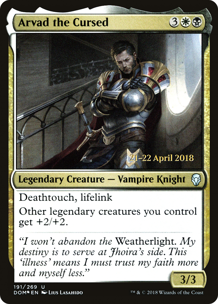 Arvad the Cursed (PRE-191) - Dominaria Promos Foil