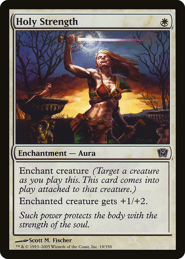 Holy Strength (9ED-019) - 9th Edition Foil