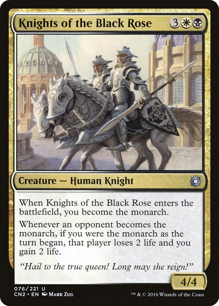 Knights of the Black Rose (CN2-076) - Conspiracy: Take the Crown Foil