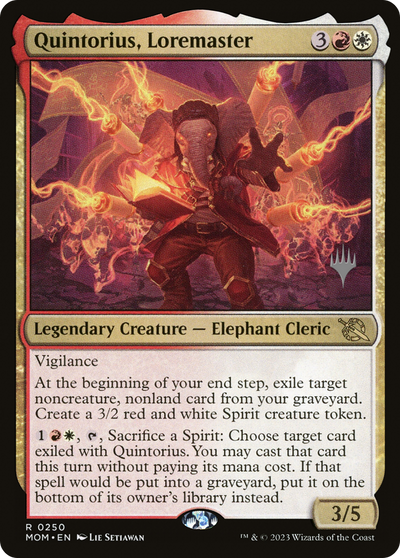 Quintorius, Loremaster (PPMOM-250) - March of the Machine Promos