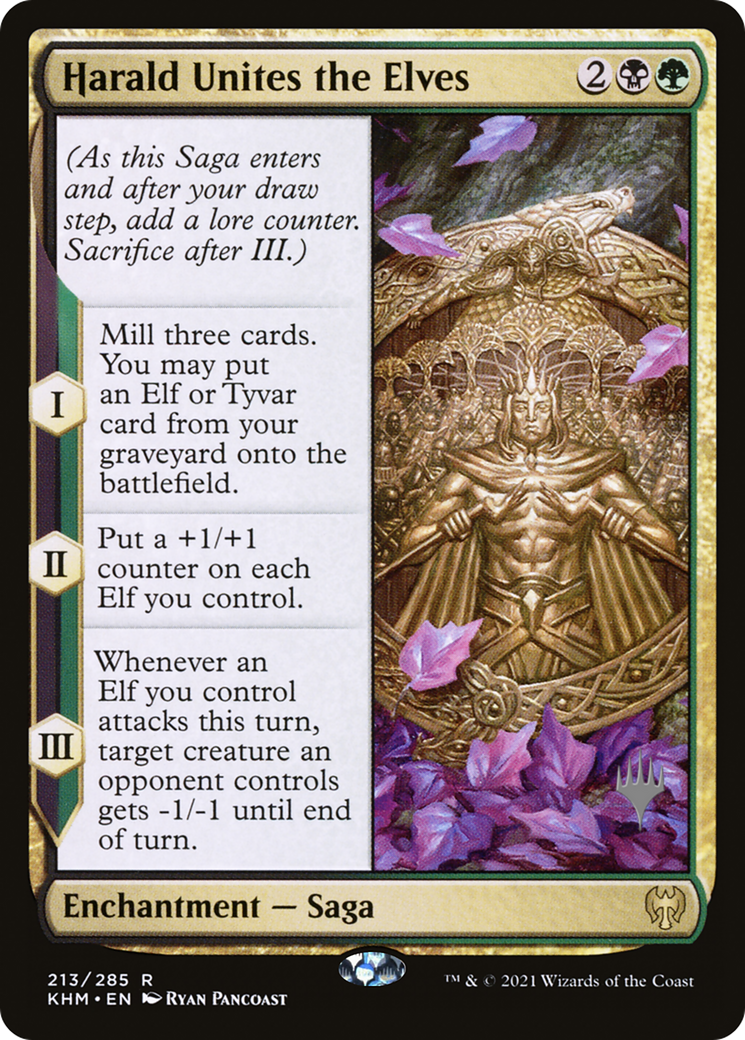 Harald Unites the Elves (PPKHM-213P) - Kaldheim Promos Foil