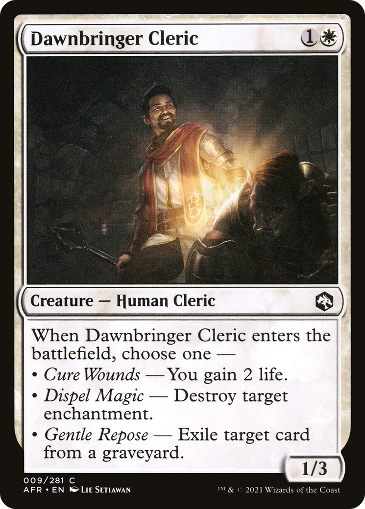 Dawnbringer Cleric (AFR-009) - Adventures in the Forgotten Realms
