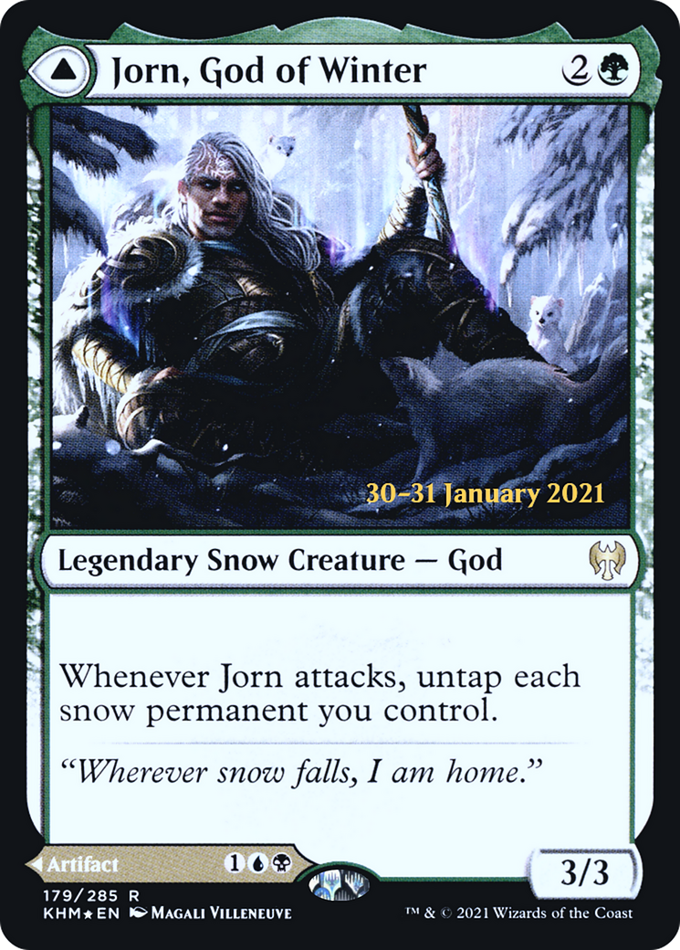 Jorn, God of Winter (PRE-179) - Kaldheim Promos: (snow) Foil