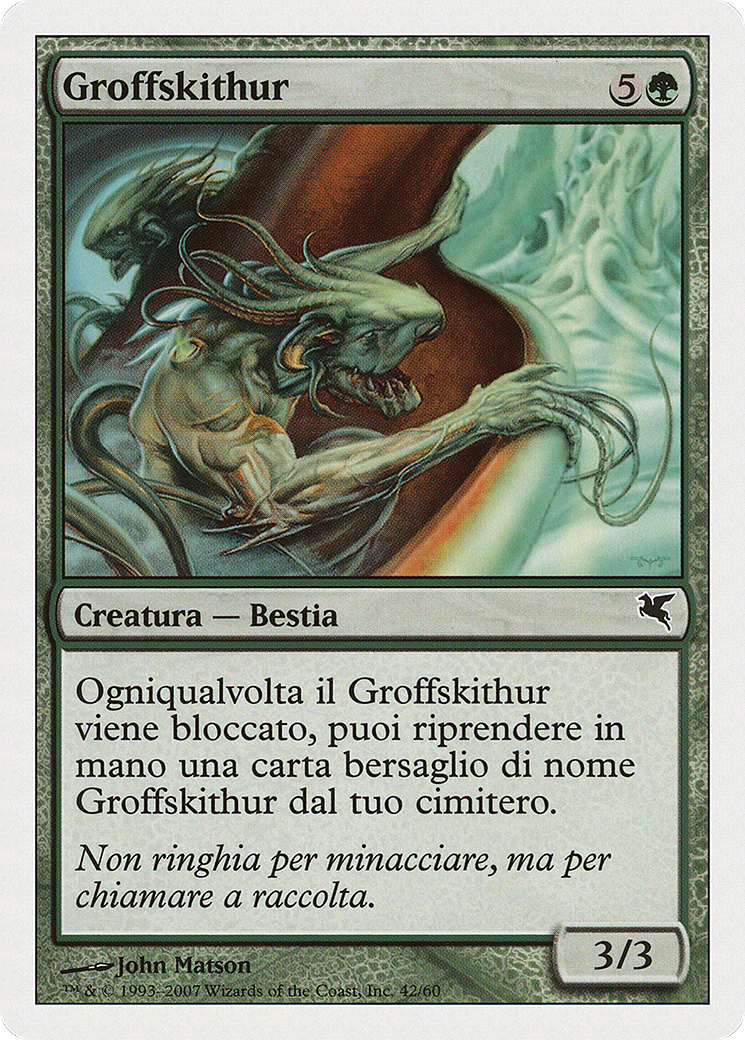 Groffskithur (Italian) - "Groffskithur" (K42) (PSAL-K42) - Salvat 2005