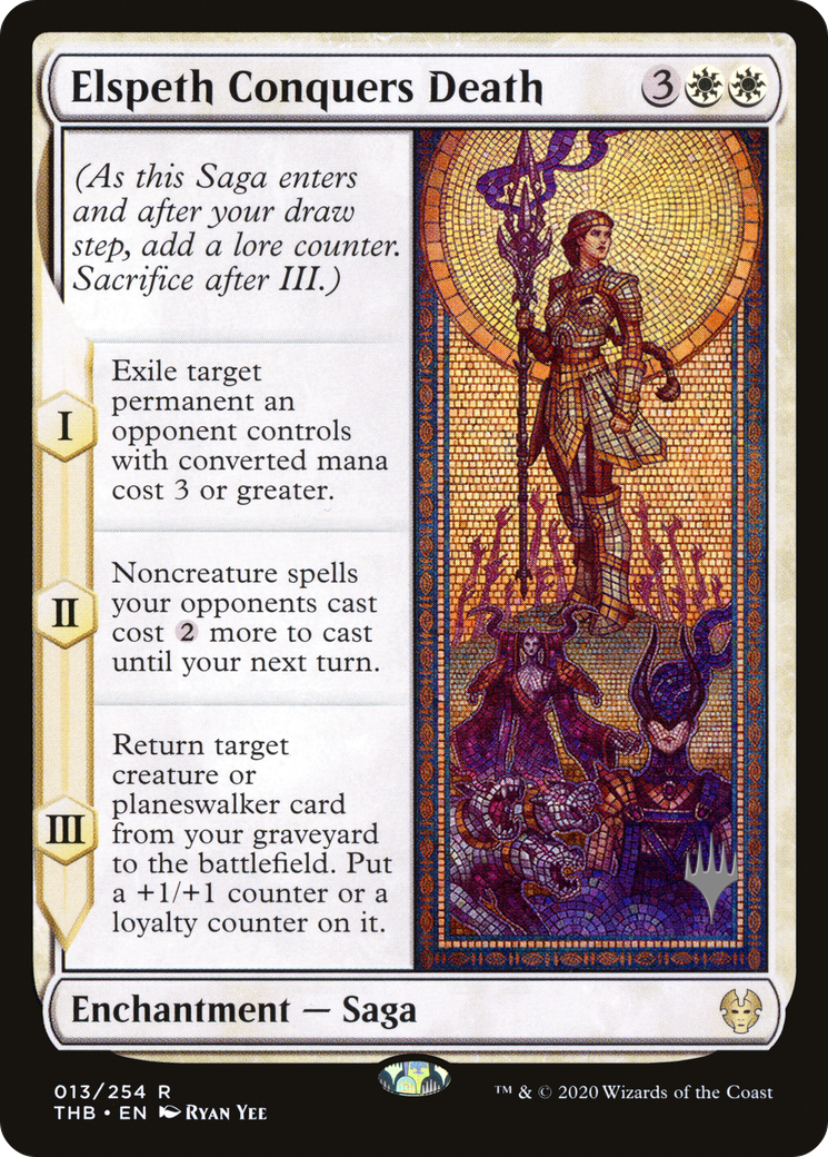 Elspeth Conquers Death (PPTHB-013) - Theros Beyond Death Promos Foil
