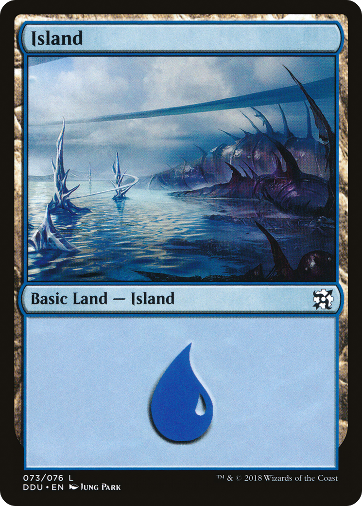 Island (73) (DDU-073) - Duel Decks: Elves vs. Inventors