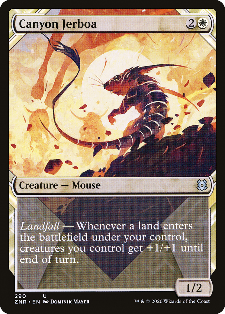 Canyon Jerboa (Showcase) (ZNR-290) - Zendikar Rising: (Showcase) Foil