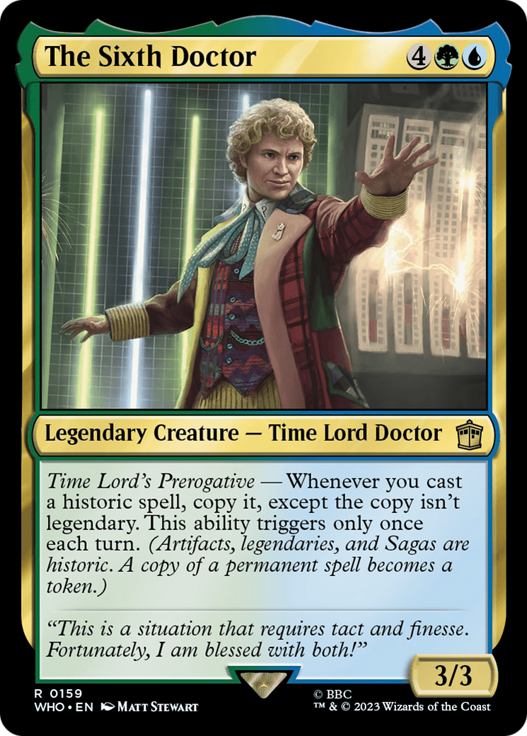 The Sixth Doctor (WHO-159) - Doctor Who Foil