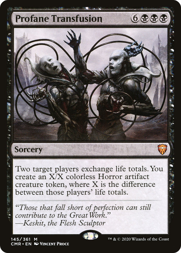 Profane Transfusion (CMR-145) - Commander Legends Foil