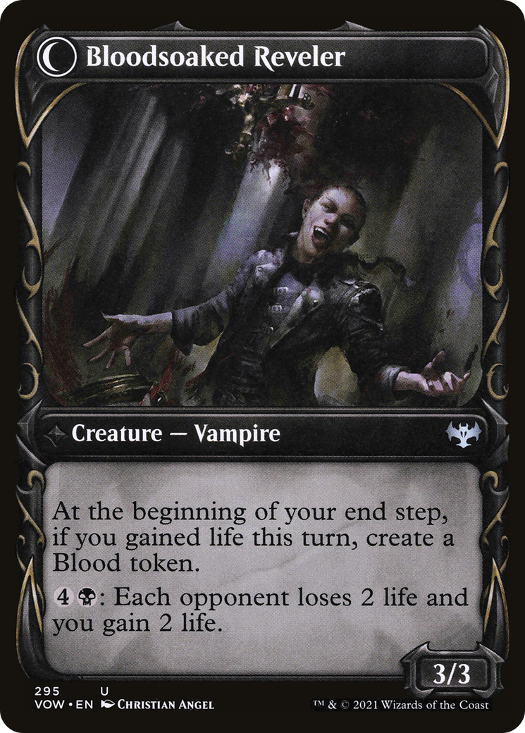 Restless Bloodseeker (Showcase) (VOW-295) - Innistrad: Crimson Vow: (Showcase, Double Faced Transform)