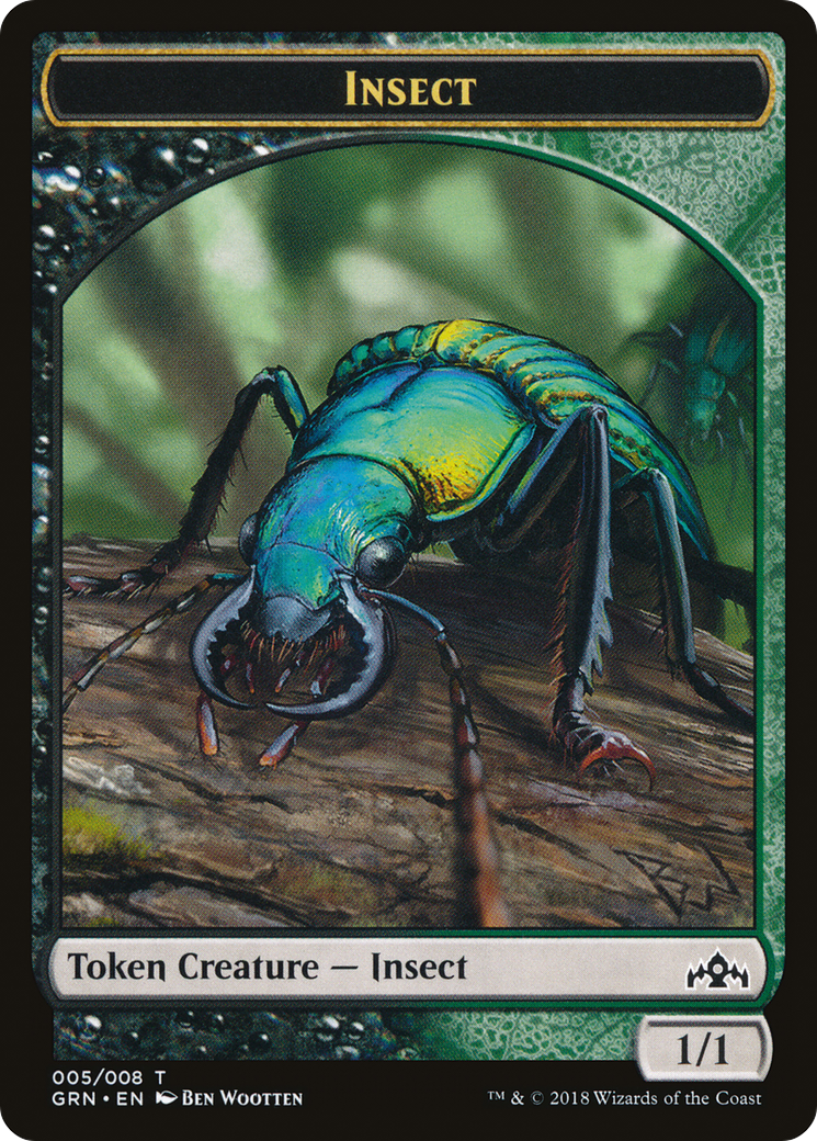 Saproling // Insect (TGK1-005) - GRN Guild Kit Tokens
