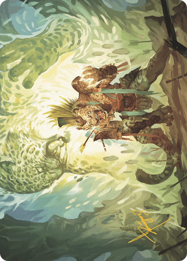 Might of the Ancestors // Might of the Ancestors (ALCI-002) - The Lost Caverns of Ixalan Art Series (Borderless) Foil