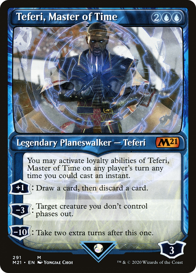 Teferi, Master of Time (Showcase) (291) (M21-291) - Core Set 2021: (Showcase)