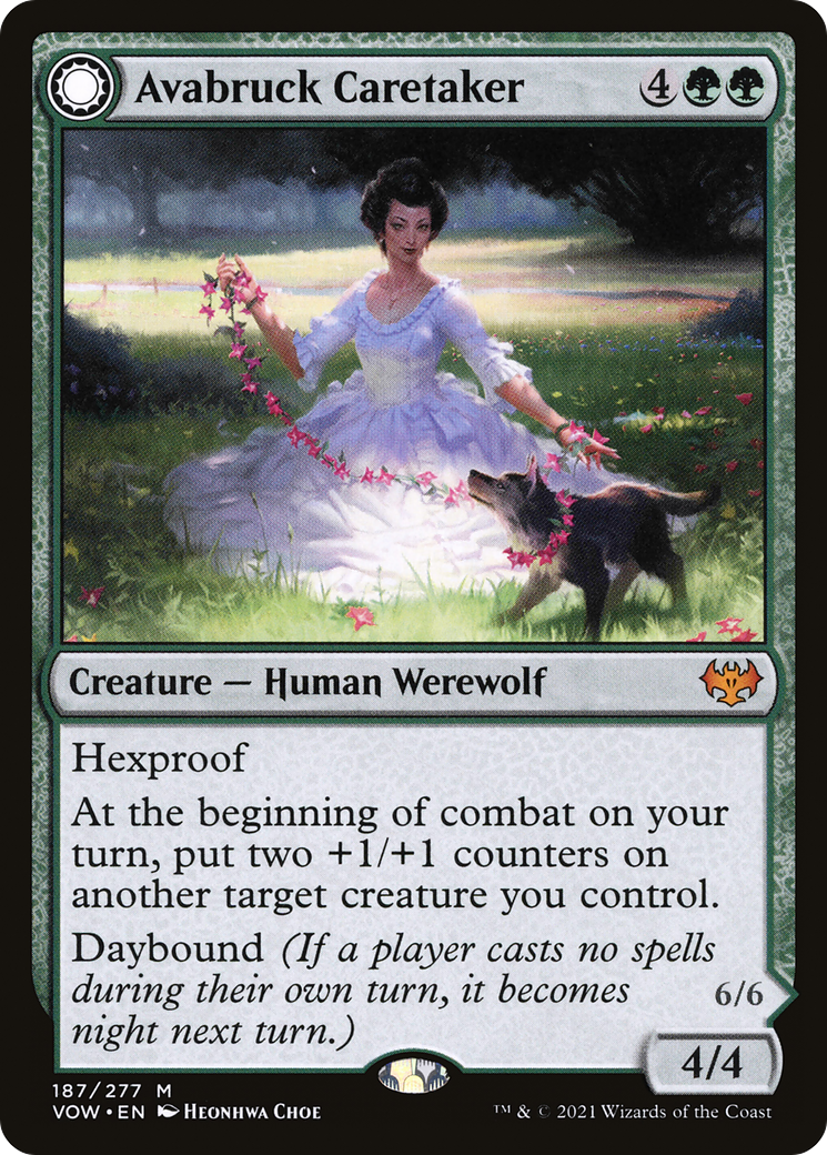 Avabruck Caretaker (VOW-187) - Innistrad: Crimson Vow: (Double Faced Transform) Foil