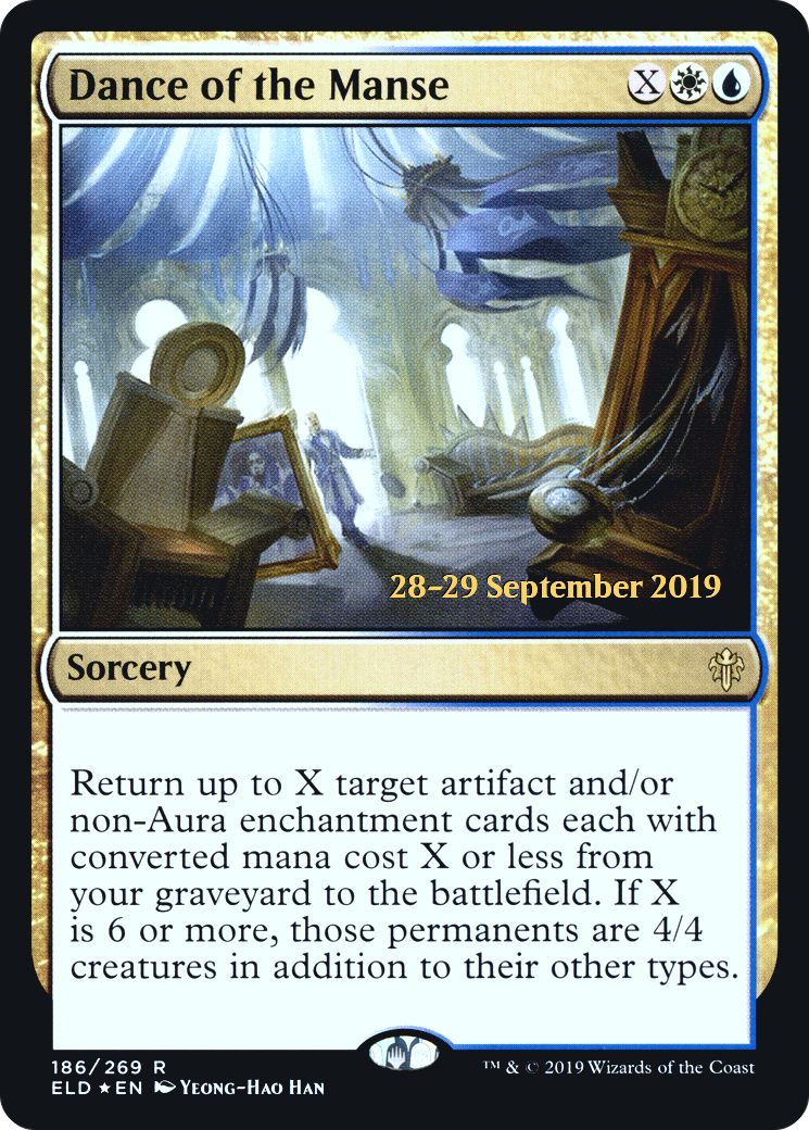 Dance of the Manse (PRE-186) - Throne of Eldraine Promos Foil