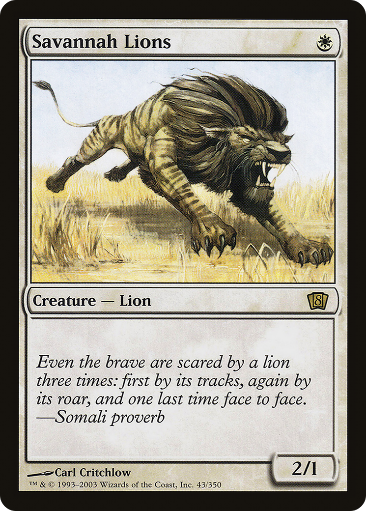 Savannah Lions (8ED-043) - 8th Edition