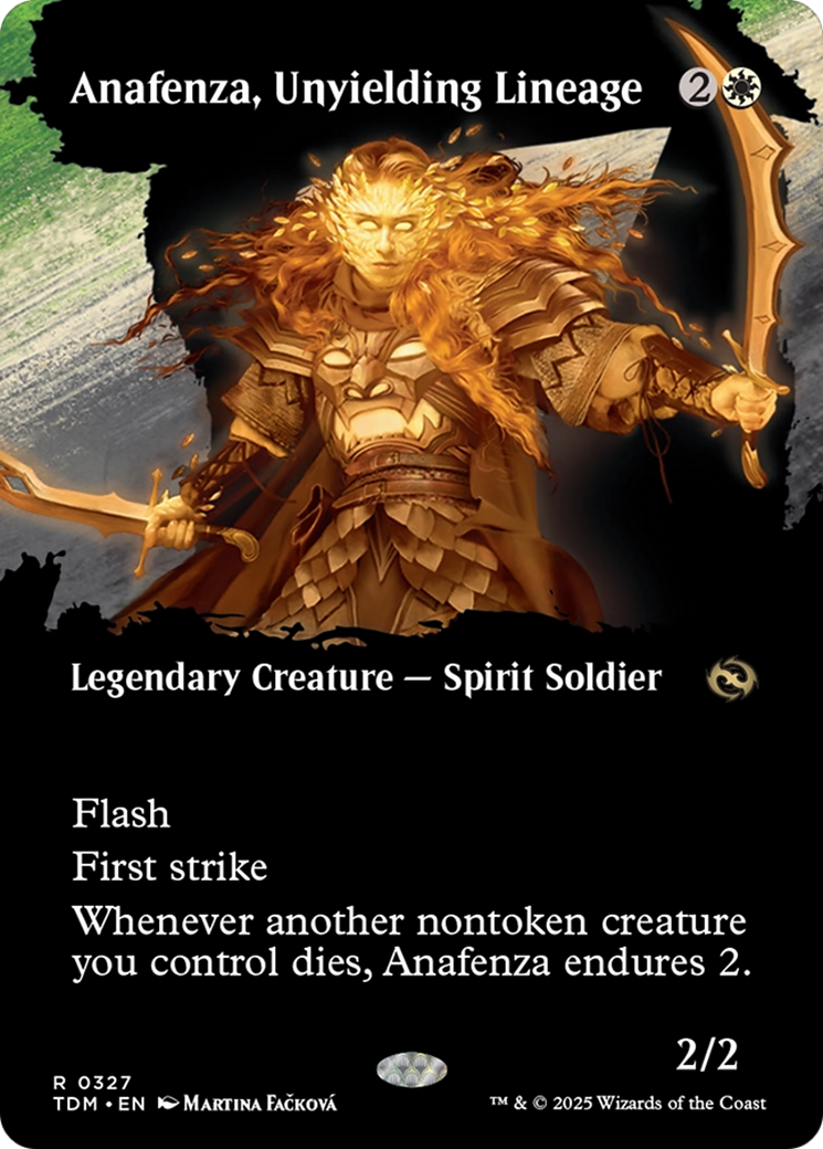 Anafenza, Unyielding Lineage (Borderless) (TDM-327) - Tarkir: Dragonstorm: (Showcase) (Borderless)