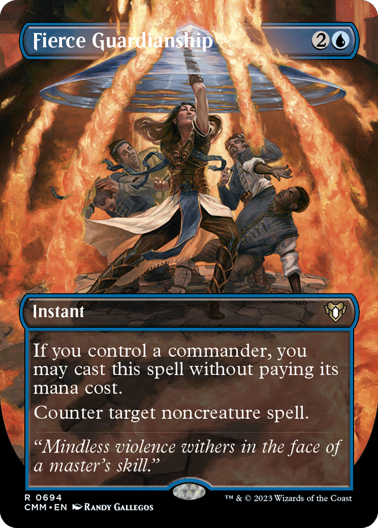 Fierce Guardianship (Borderless) (CMM-694) - Commander Masters (Borderless) Foil