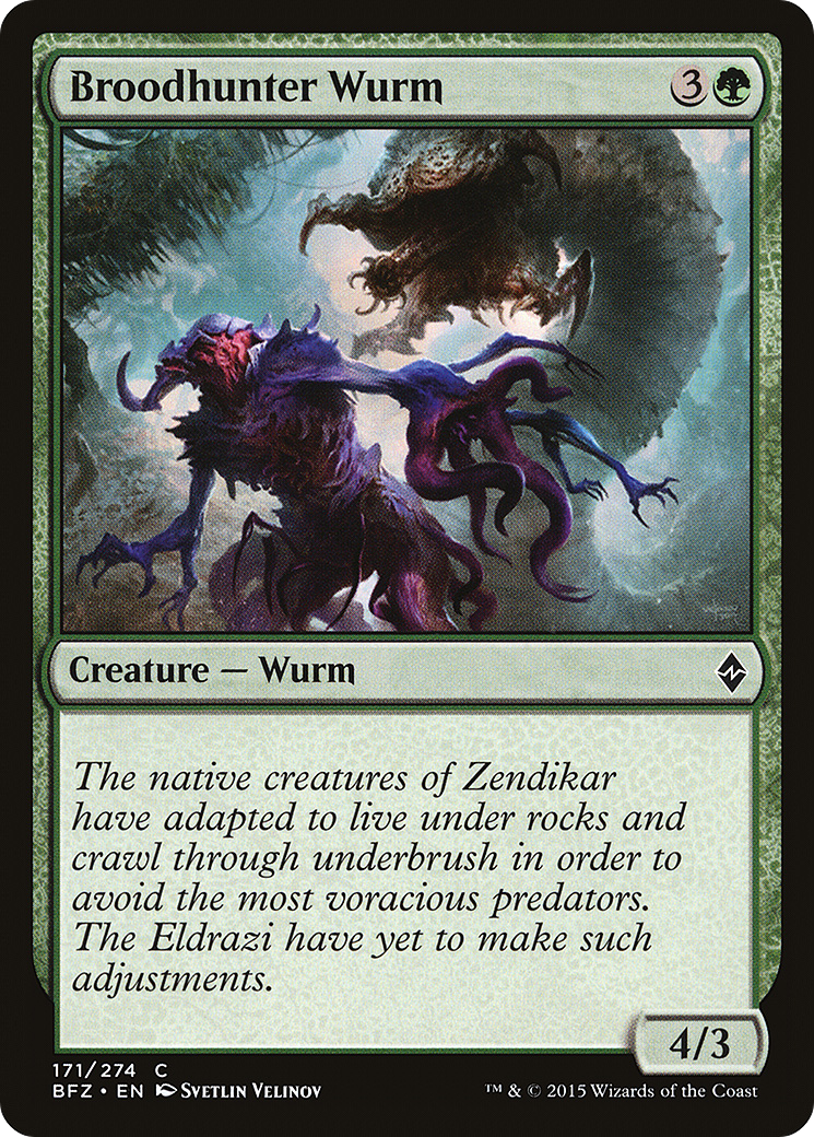 Broodhunter Wurm (BFZ-171) - Battle for Zendikar Foil
