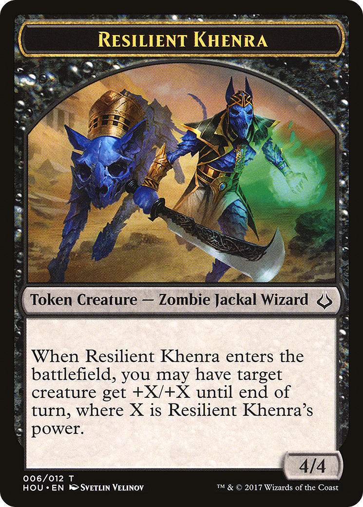 Resilient Khenra Token (HOU-006) - Hour of Devastation Tokens