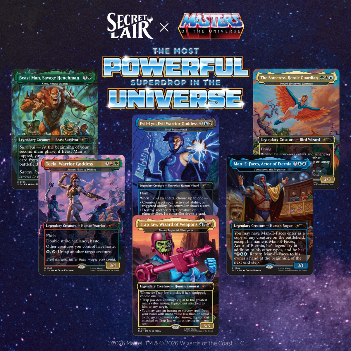 Secret Lair x Masters of the Universe™: Allies and Enemies of Eternia Non-Foil Edition