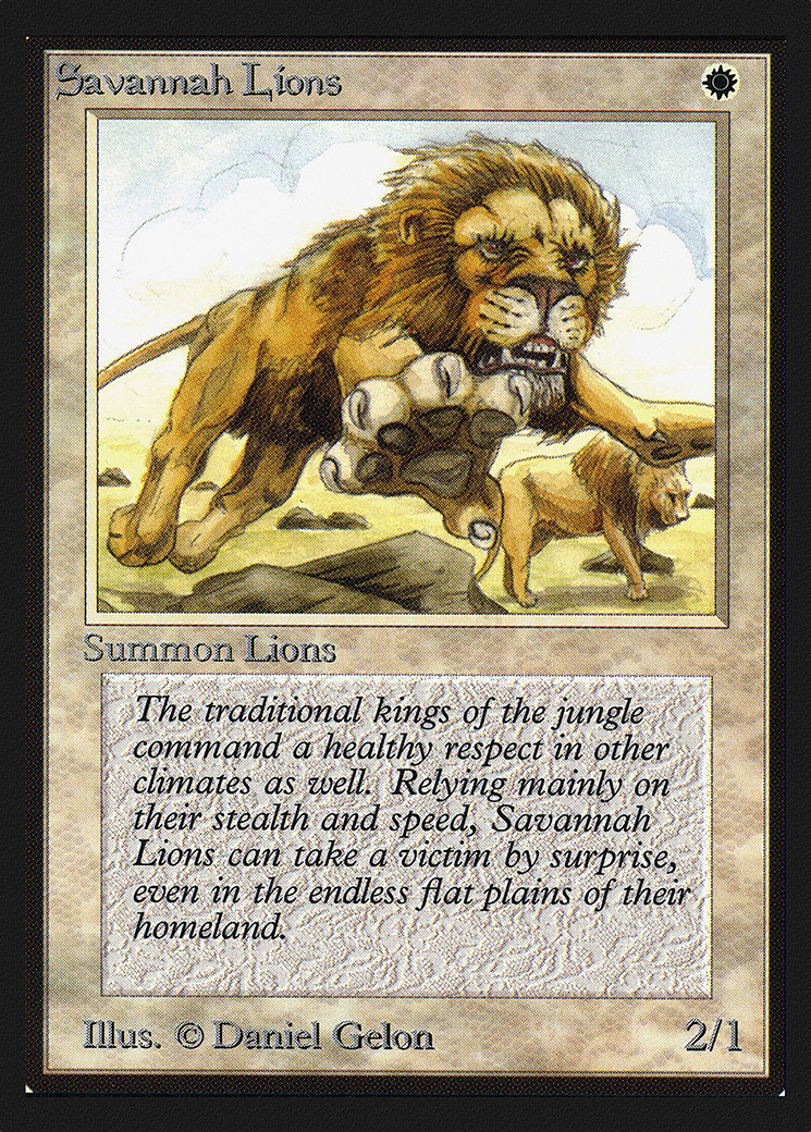 Savannah Lions (CE) (CED-) - Collectors' Edition