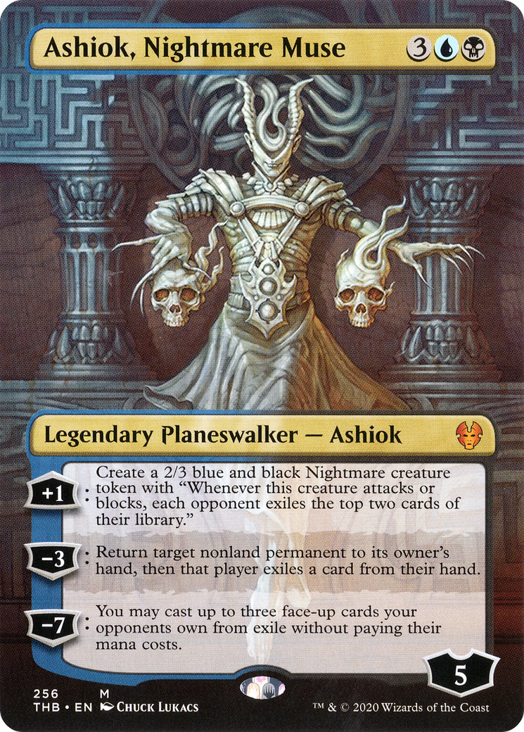 Ashiok, Nightmare Muse (Borderless) (THB-256) - Theros Beyond Death (Borderless) Foil
