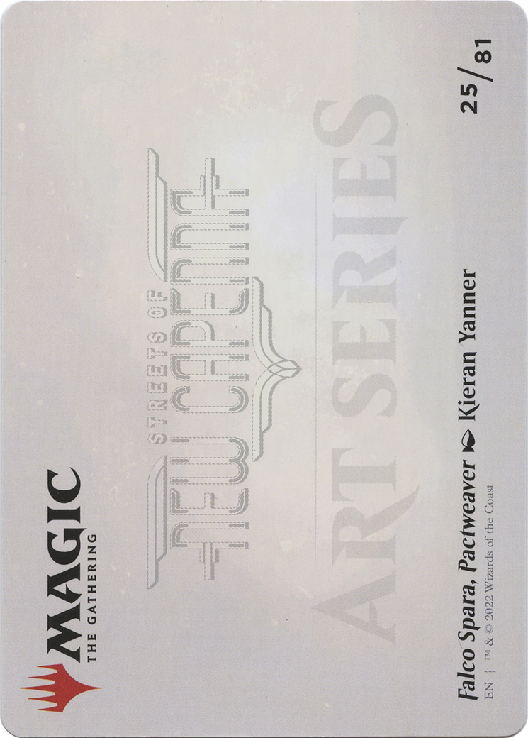 Falco Spara, Pactweaver // Falco Spara, Pactweaver (ASNC-025) - New Capenna Art Series (Borderless) Foil