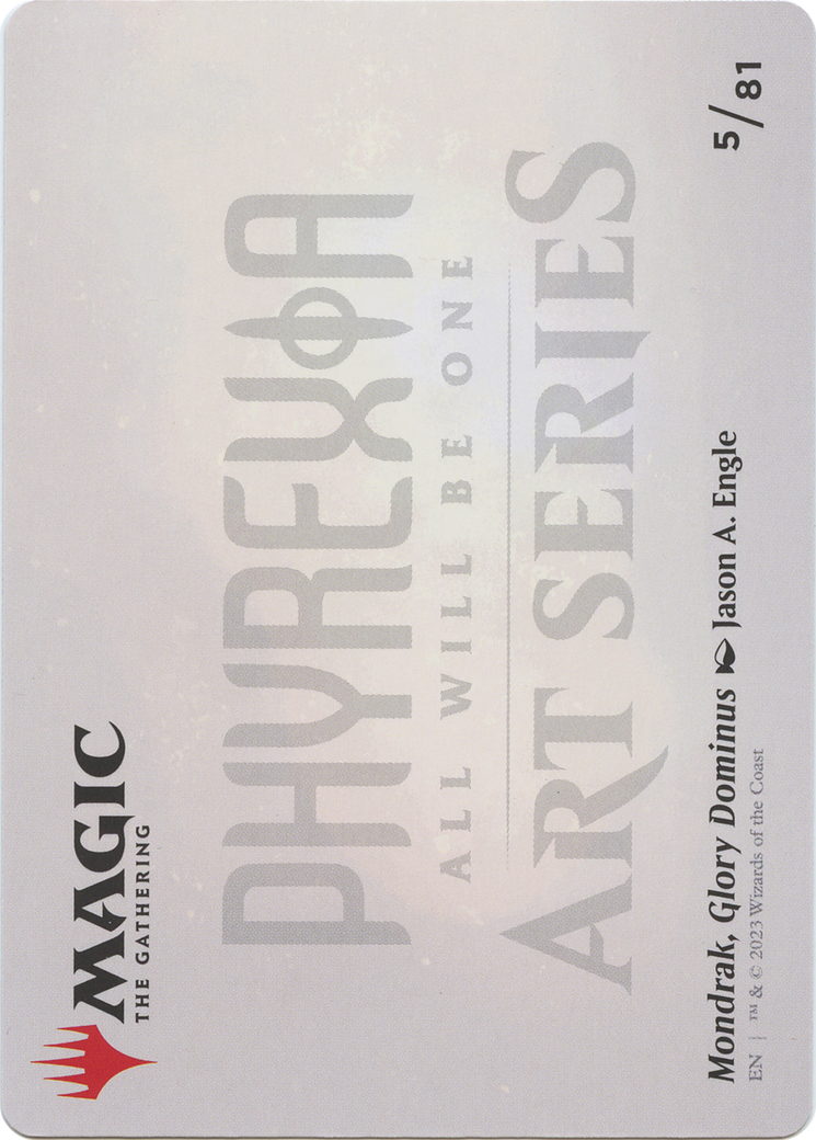 Mondrak, Glory Dominus // Mondrak, Glory Dominus (AONE-005) - Phyrexia: All Will Be One Art Series (Borderless) Foil