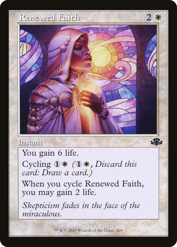 Renewed Faith (Retro Frame) (DMR-269) - Dominaria Remastered Foil