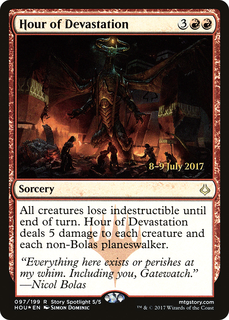 Hour of Devastation (PRE-097) - Hour of Devastation Promos Foil