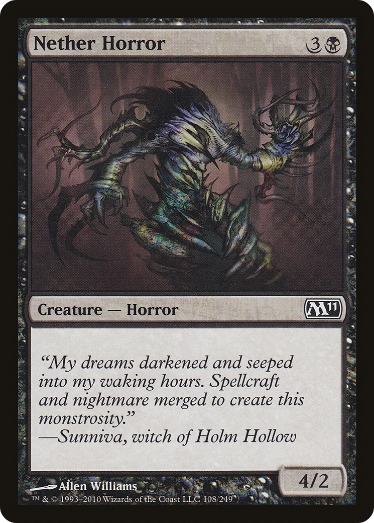 Nether Horror (M11-108) - Magic 2011 Foil