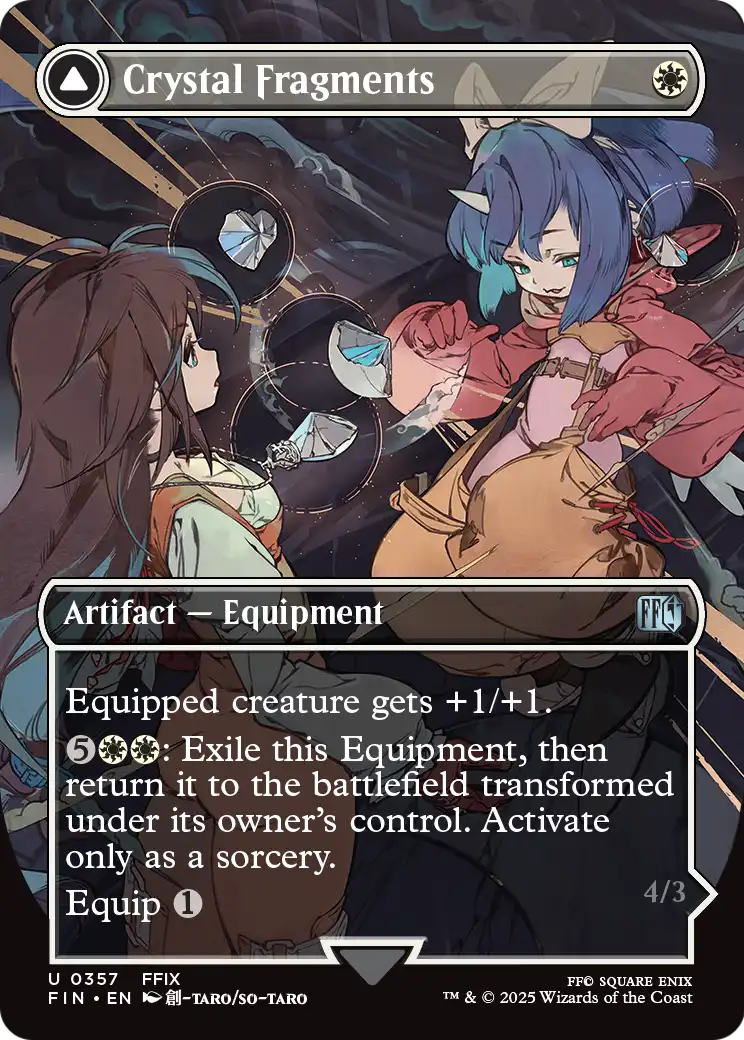 Crystal Fragments (Borderless) (FIN-357) - FINAL FANTASY: (enchantment) (Borderless)