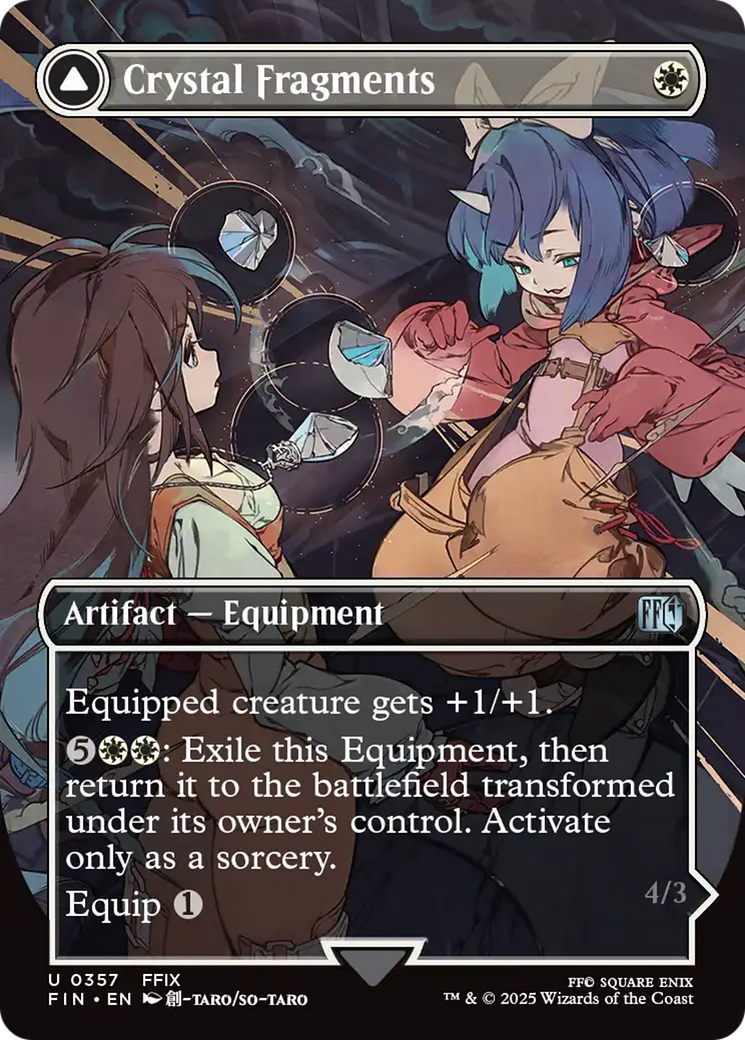 Crystal Fragments (Borderless) (FIN-357) - FINAL FANTASY: (enchantment) (Borderless)