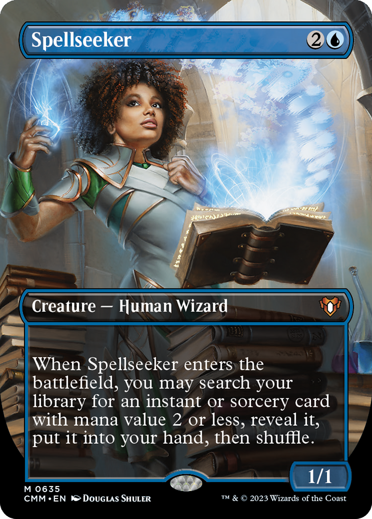 Spellseeker (Borderless) (CMM-635) - Commander Masters (Borderless)