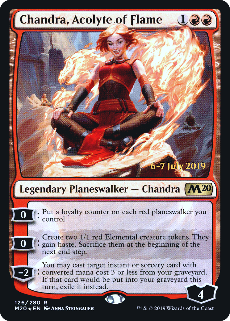 Chandra, Acolyte of Flame (PRE-126) - Core Set 2020 Promos Foil