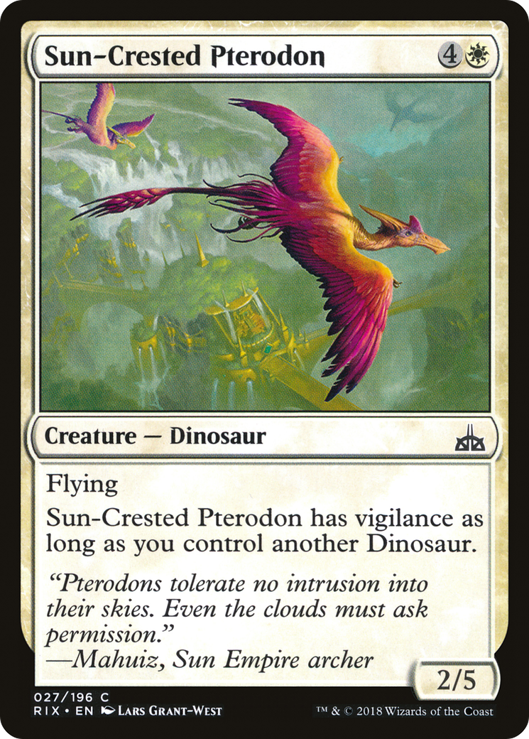 Sun-Crested Pterodon (RIX-027) - Rivals of Ixalan