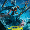 Kiora, the Rising Tide // Kiora, the Rising Tide (AFDN-030) - Foundations Art Series (Borderless)